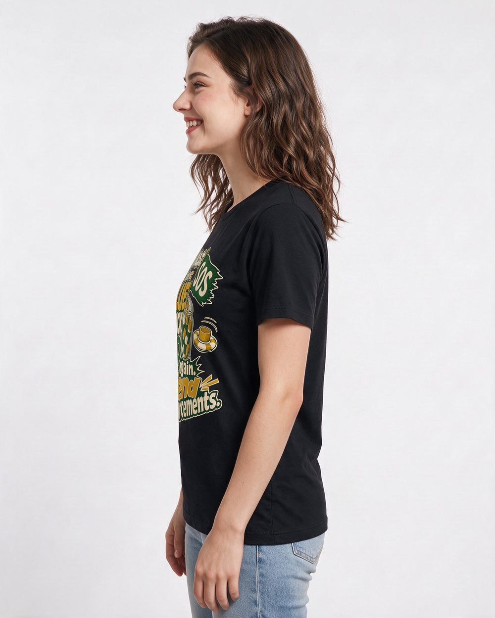 Teacher Black T-Shirt for Women – Everyday Expression Graphic Tee product image 2