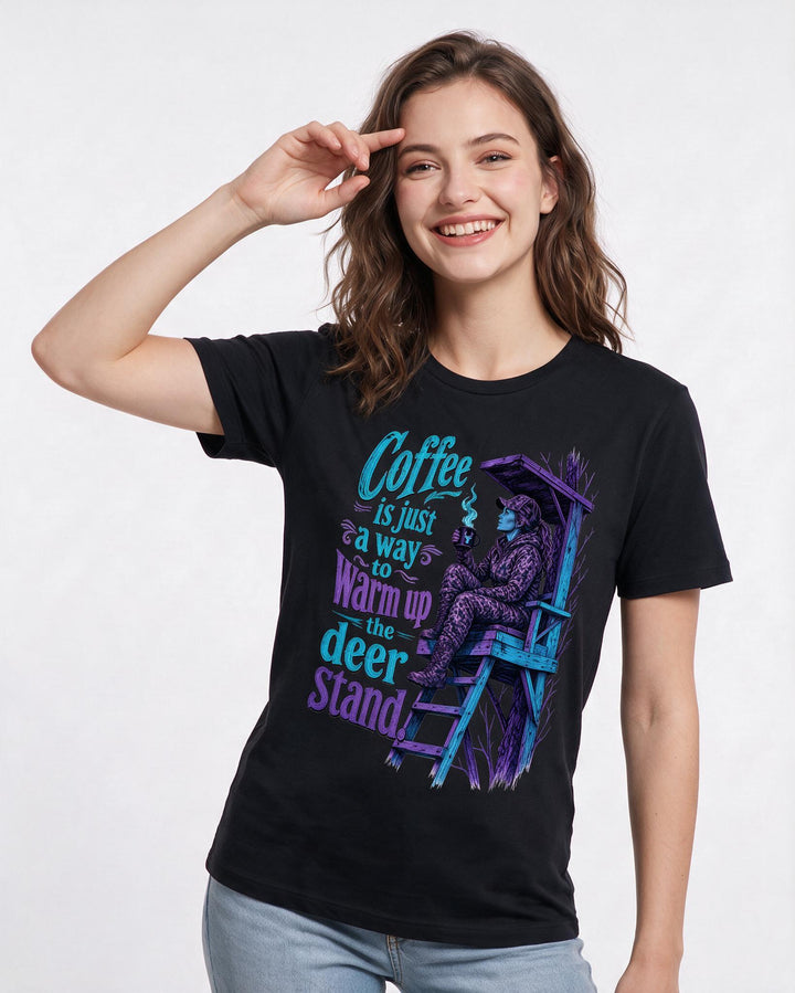 Hunting Black T-Shirt for Women – Everyday Expression Graphic Tee product image 1