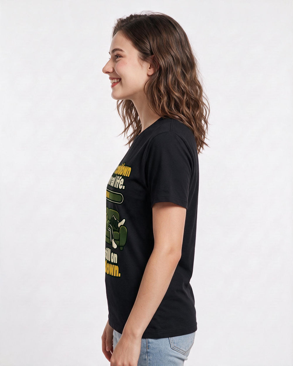 Gaming Black T-Shirt for Women – Game Night Graphic Tee product image 2