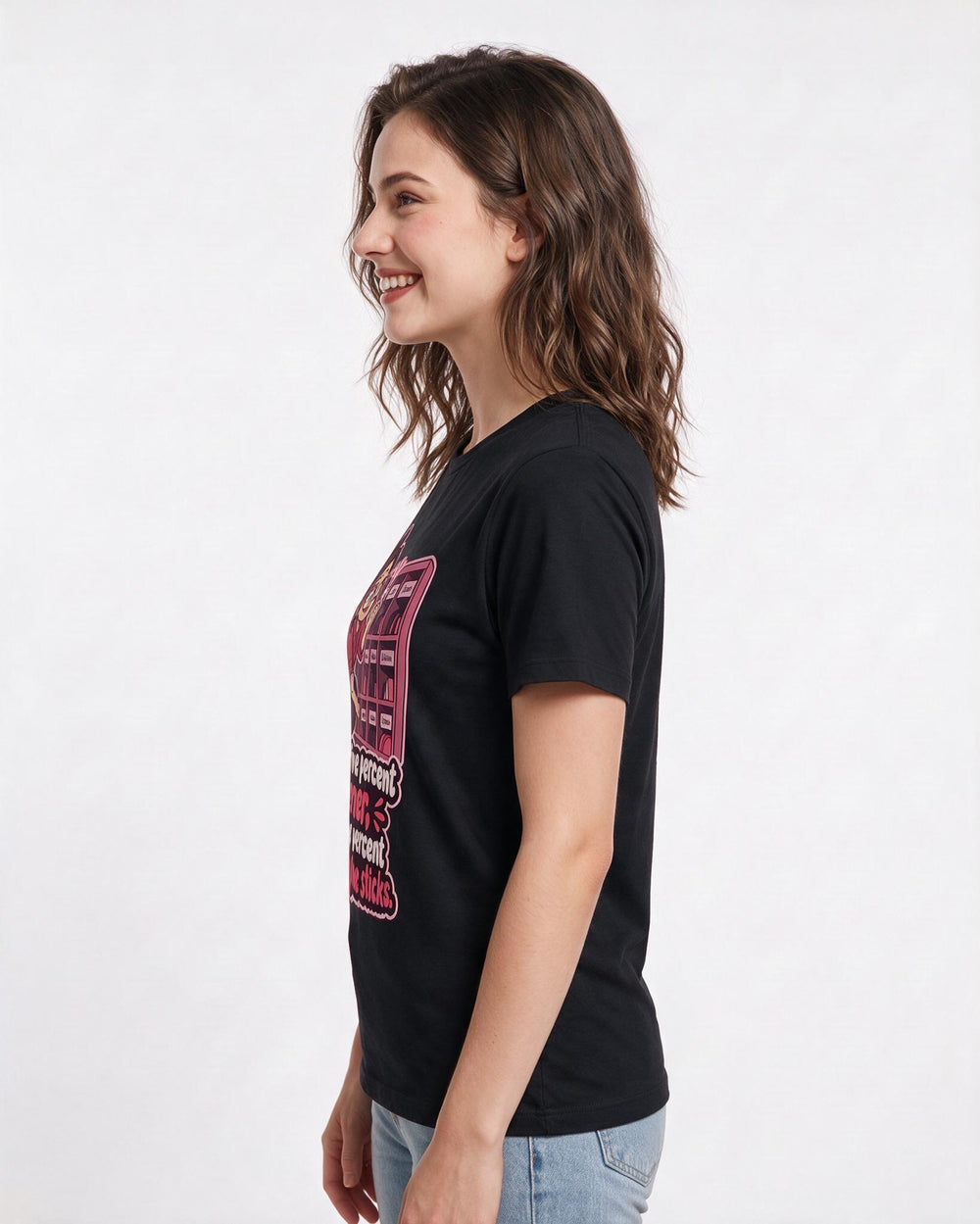 Teacher Black T-Shirt for Women – Everyday Expression Graphic Tee product image 2