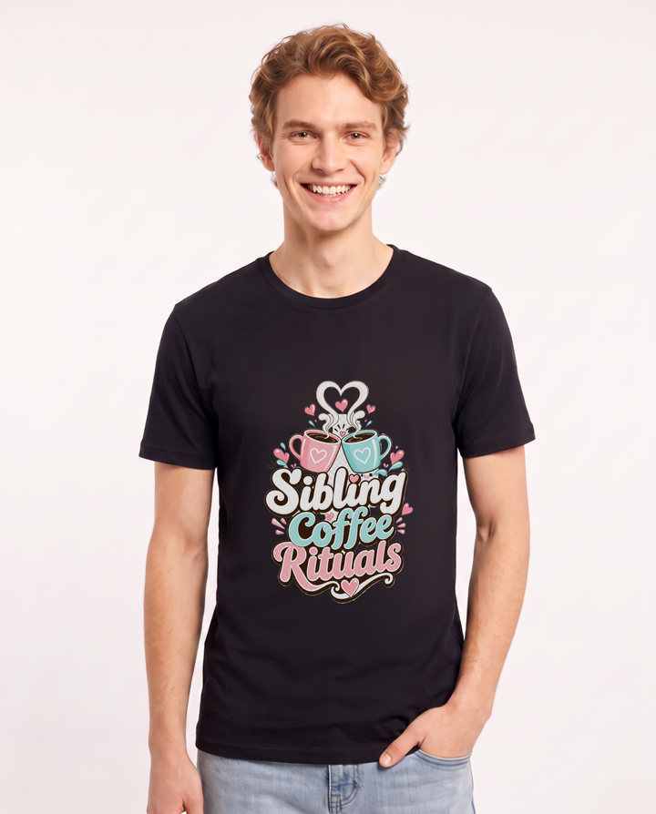 Sibling Coffee Rituals Men's Black T-Shirt product image 2