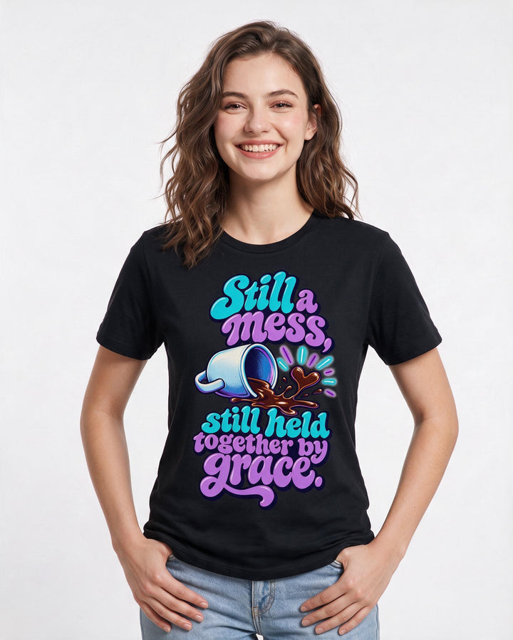 Christian Faith Black T-Shirt for Women – Everyday Expression Graphic Tee product image 1