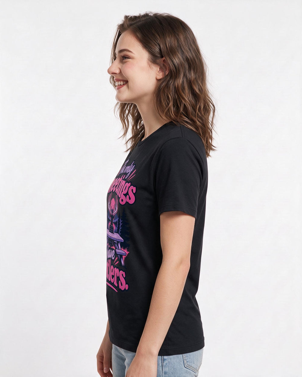 Hunting Black T-Shirt for Women – Everyday Expression Graphic Tee product image 2