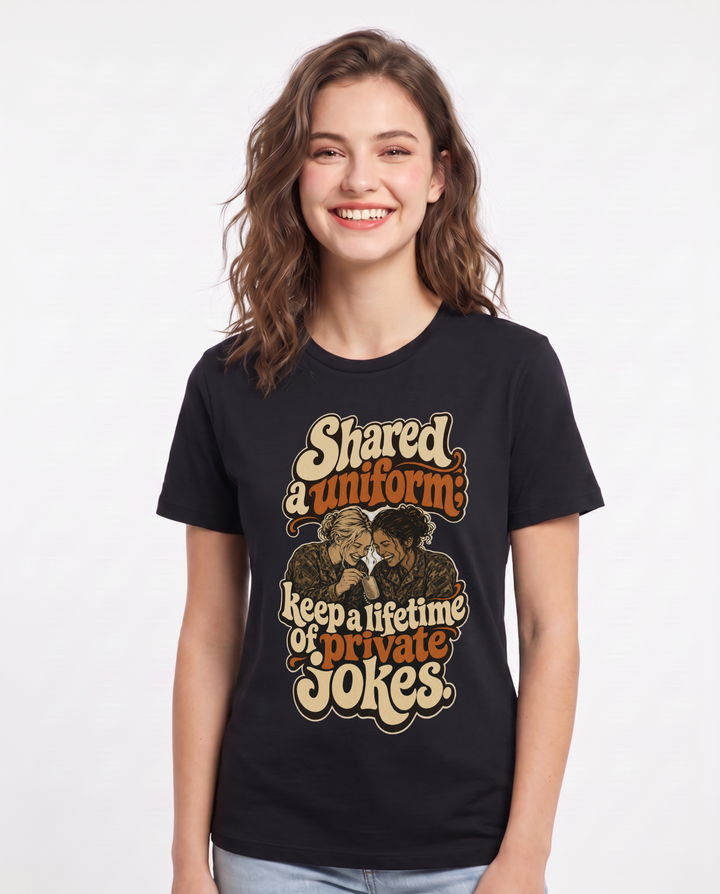 Veteran Black T-Shirt for Women – Everyday Expression Graphic Tee product image 1
