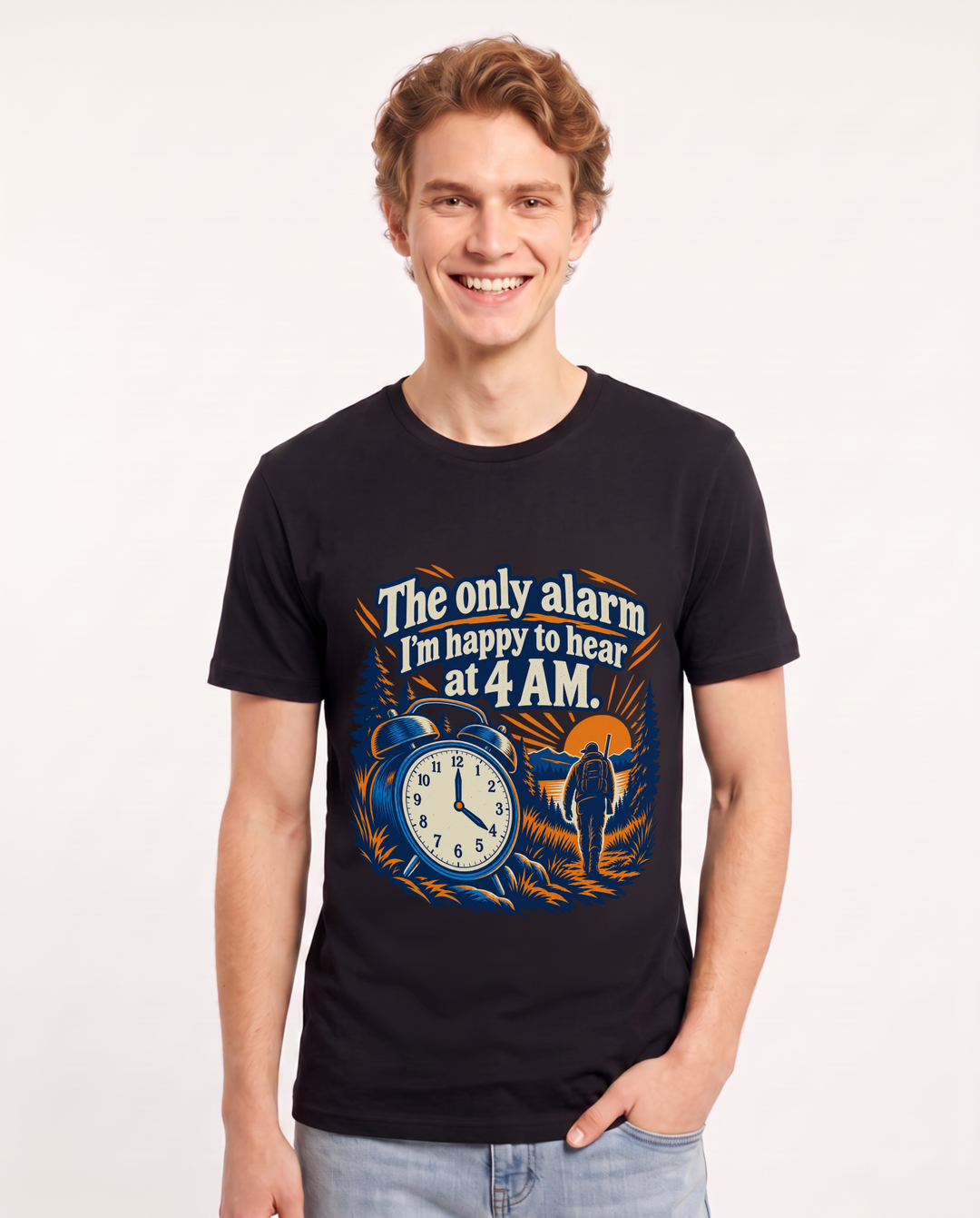 Hunting Black T-Shirt for Men – Everyday Expression Graphic Tee product image 3