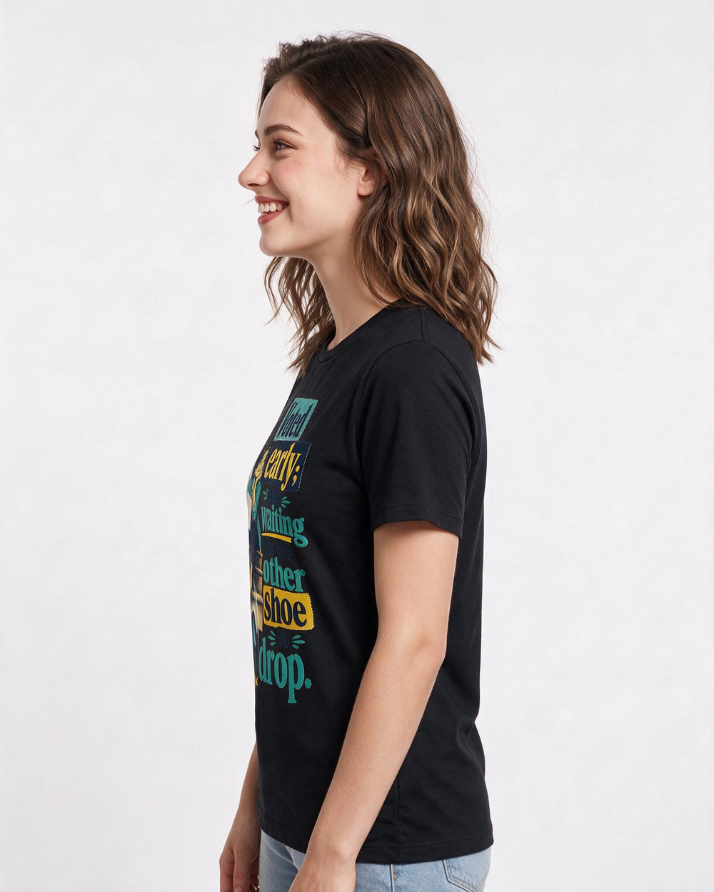 Political Statement Black T-Shirt for Women – Everyday Expression Graphic Tee product image 2