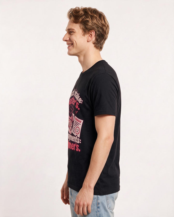 Graduation Black T-Shirt for Men – Everyday Expression Graphic Tee product image 2
