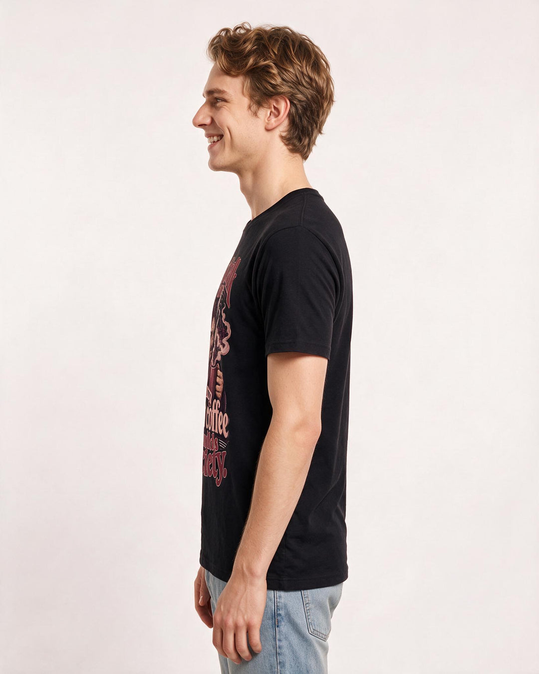 Meme Black T-Shirt for Men – Everyday Expression Graphic Tee product image 2