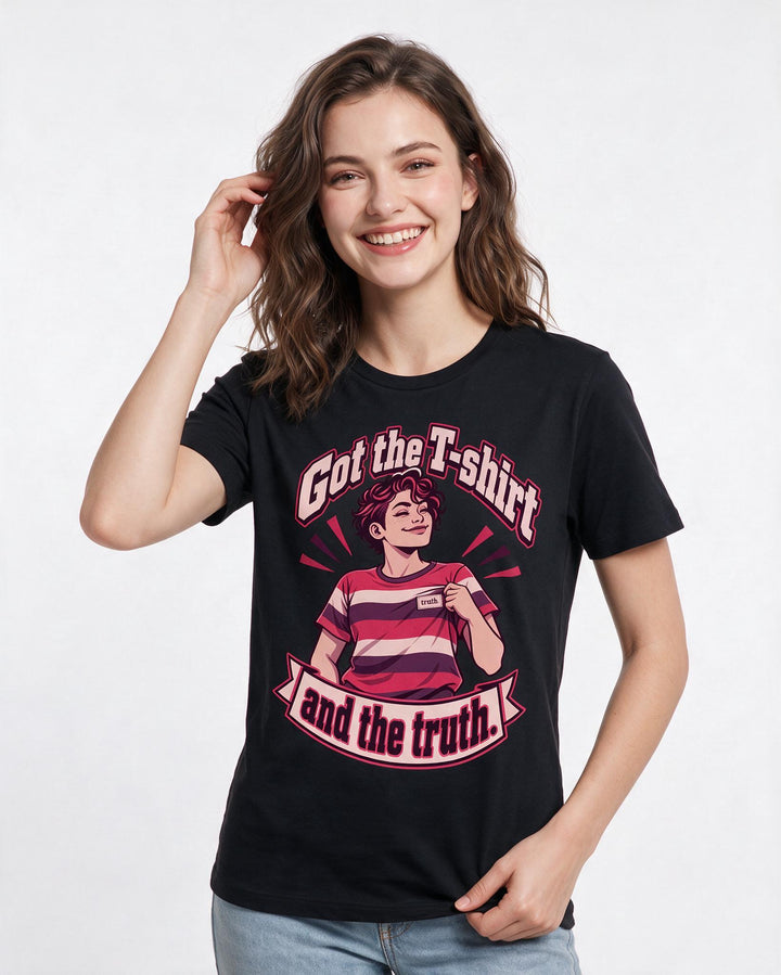 Pride Black T-Shirt for Women – Everyday Expression Graphic Tee product image 1