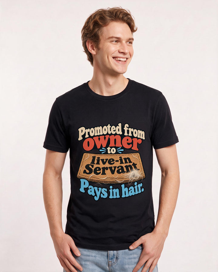 Cat Lover Black T-Shirt for Men – Everyday Expression Graphic Tee product image 1