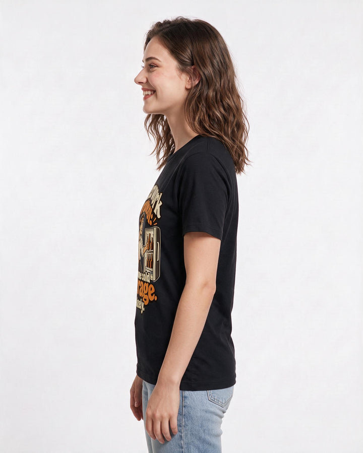 Beer Black T-Shirt for Women – Everyday Expression Graphic Tee product image 2