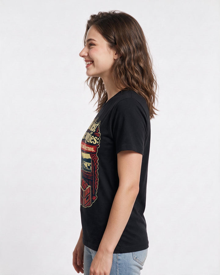 Hunting Black T-Shirt for Women – Everyday Expression Graphic Tee product image 2