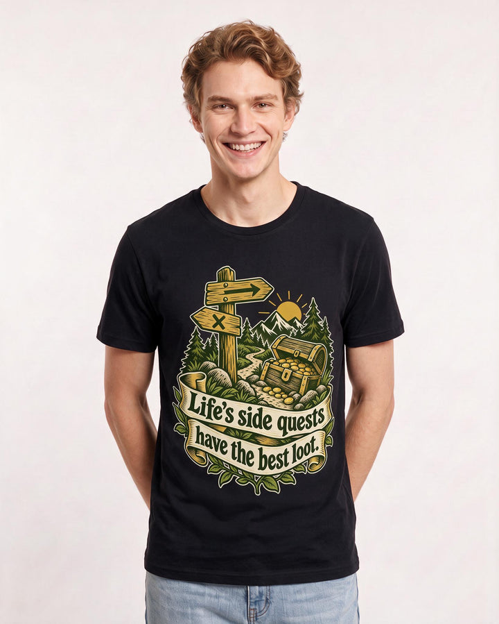 Gaming Black T-Shirt for Men – Game Night Graphic Tee product image 1
