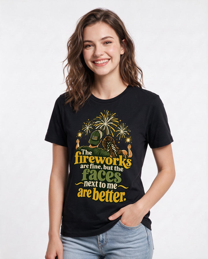 Patriotic Black T-Shirt for Women – Everyday Expression Graphic Tee product image 1