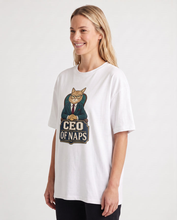 Ceo Of Naps White T-Shirt mockup 2