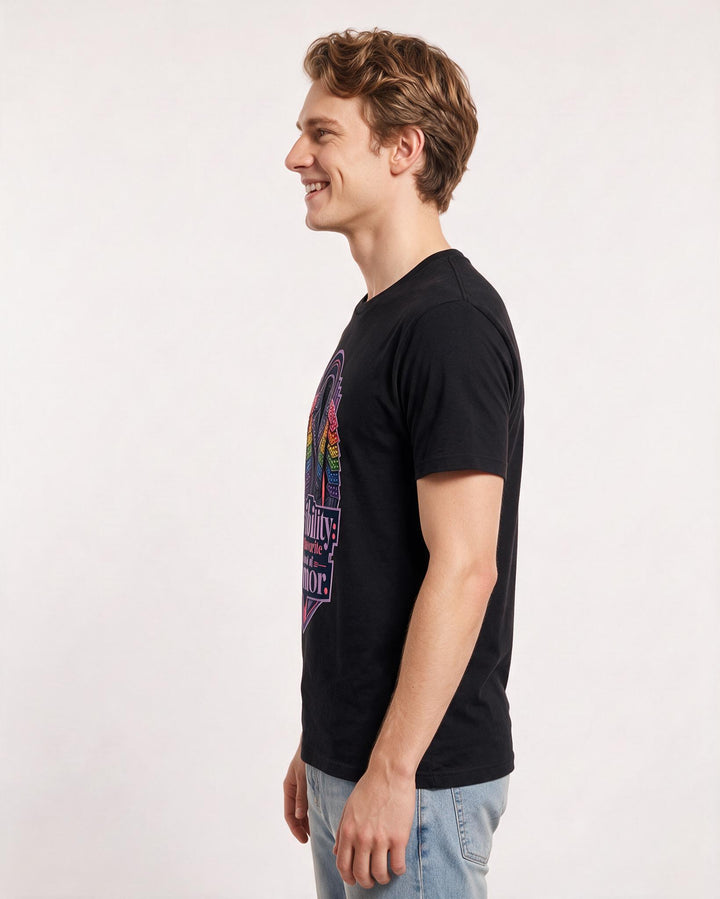 Pride Black T-Shirt for Men – Everyday Expression Graphic Tee product image 2