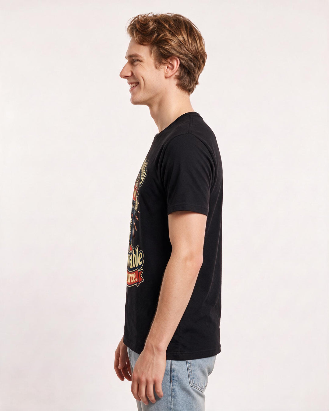 Nurse Men's Black T-Shirt – My empathy is a renewable resource. product image 2