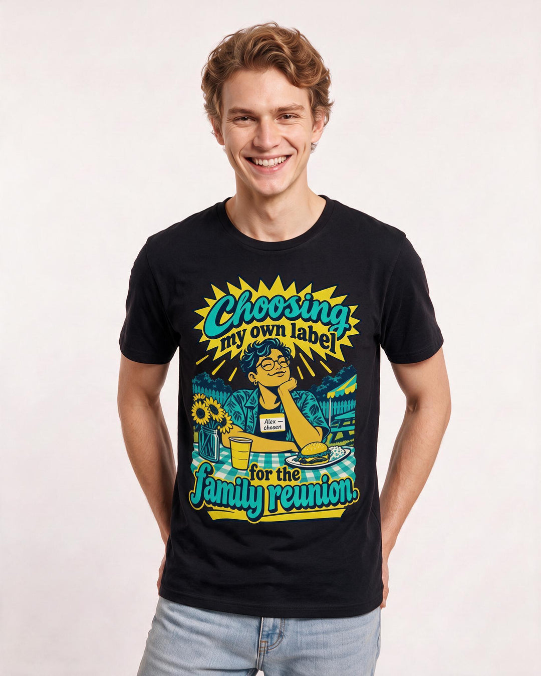 Pride Black T-Shirt for Men – Everyday Expression Graphic Tee product image 1