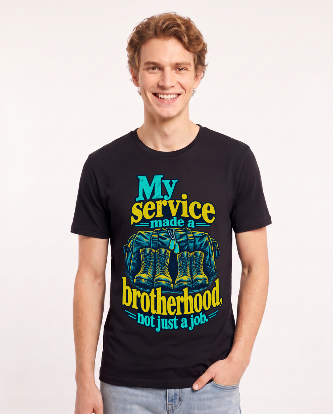Veteran Black T-Shirt for Men – Everyday Expression Graphic Tee product image 3