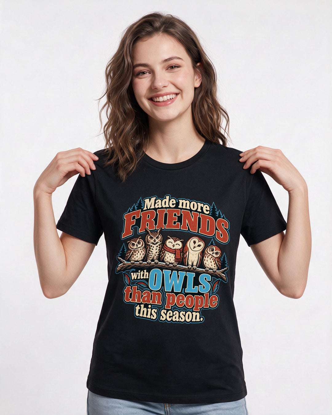 Hunting Black T-Shirt for Women – Everyday Expression Graphic Tee product image 1