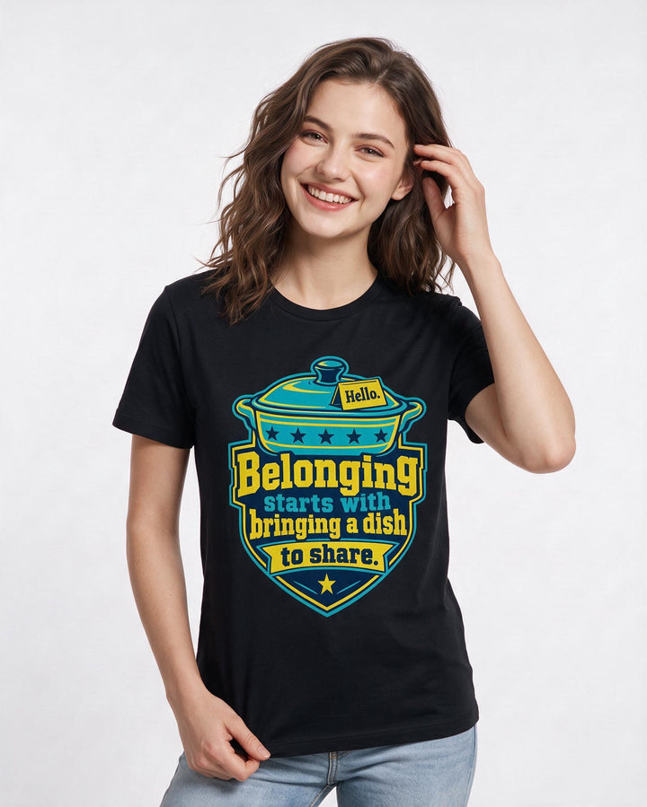Patriotic Black T-Shirt for Women – Everyday Expression Graphic Tee product image 1