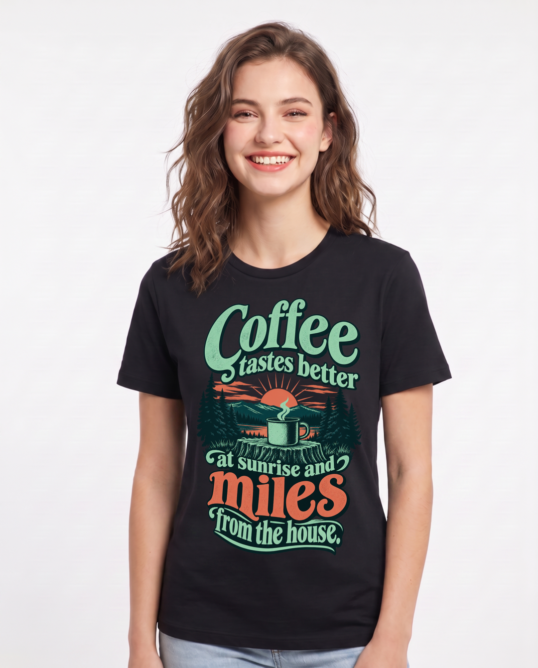 Hunting Black T-Shirt for Women – Everyday Expression Graphic Tee product image 3