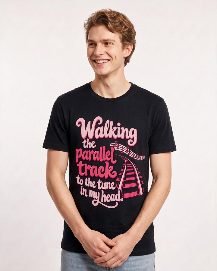 Neurodiversity Black T-Shirt for Men – Everyday Expression Graphic Tee product image 1