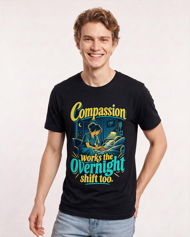 Nurse Black T-Shirt for Men – Nursing Life Graphic Tee product image 1