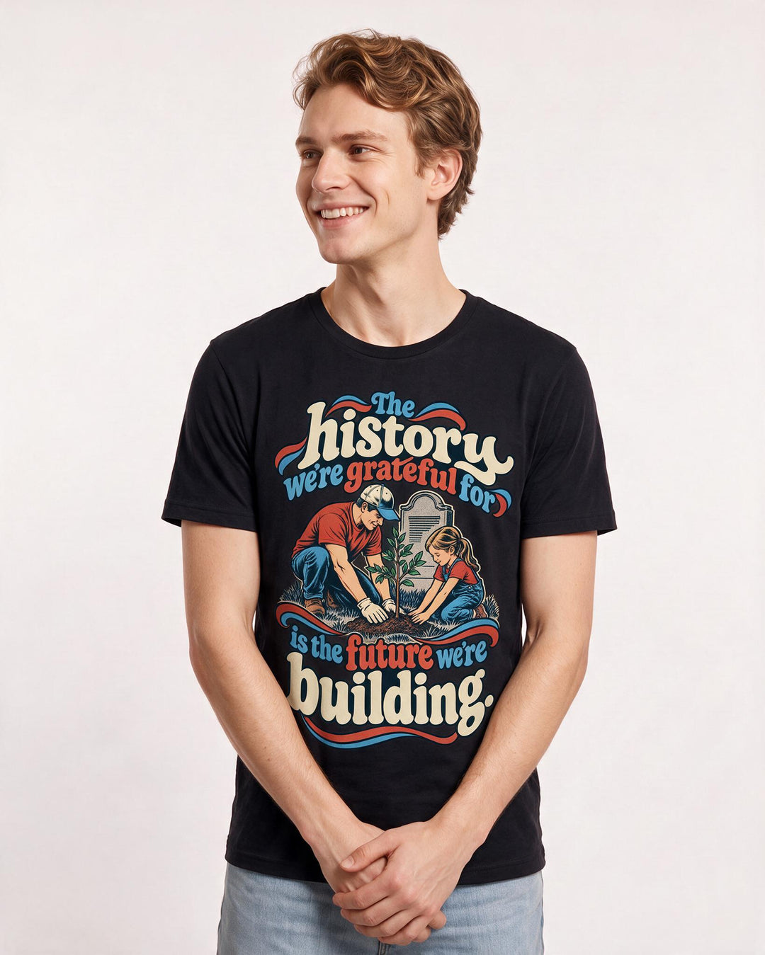 Patriotic Black T-Shirt for Men – Everyday Expression Graphic Tee product image 1