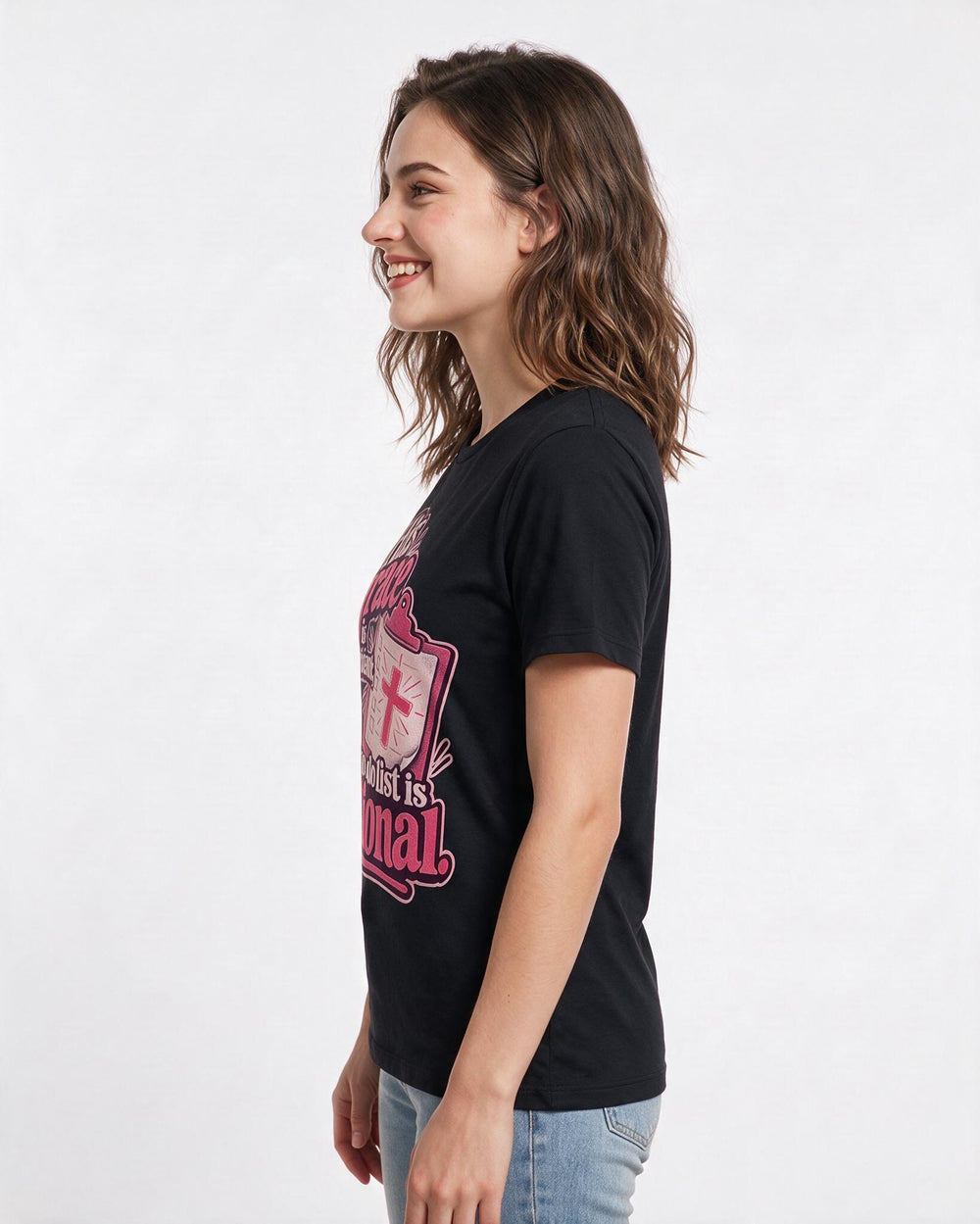 Christian Faith Black T-Shirt for Women – Everyday Expression Graphic Tee product image 2