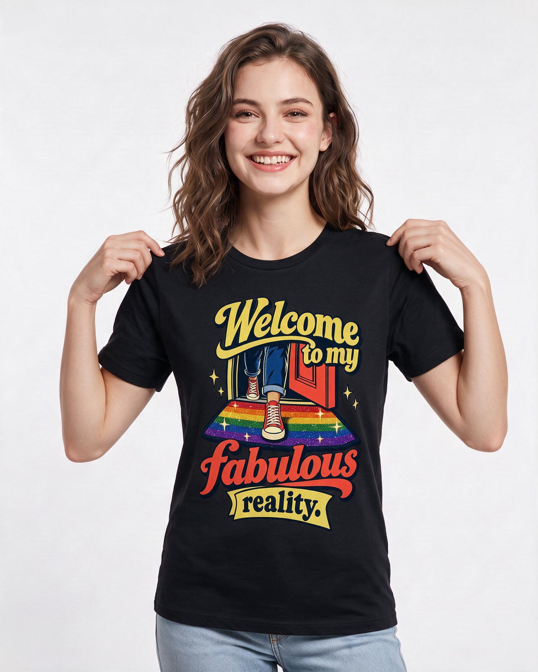 Pride Black T-Shirt for Women – Everyday Expression Graphic Tee product image 1