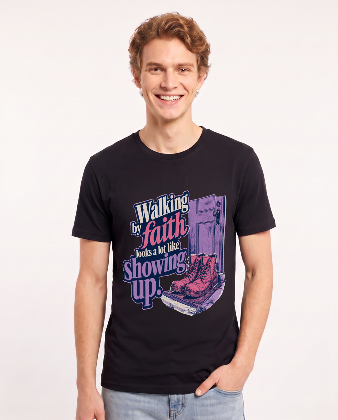 Christian Faith Black T-Shirt for Men – Everyday Expression Graphic Tee product image 1