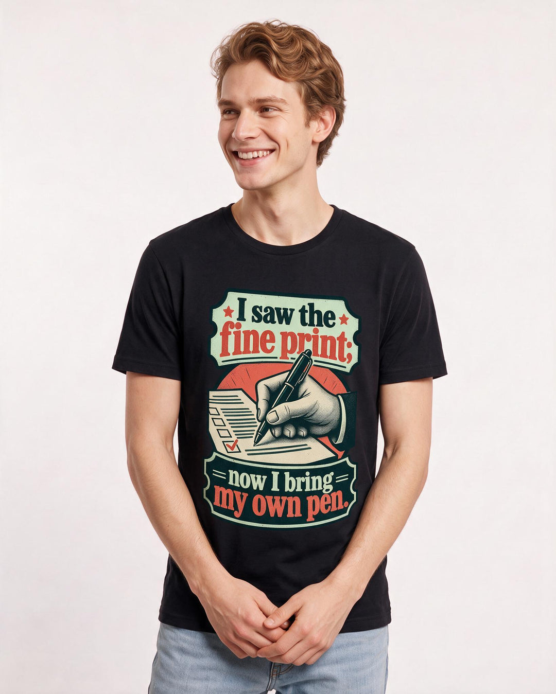 Political Statement Black T-Shirt for Men – Everyday Expression Graphic Tee product image 1