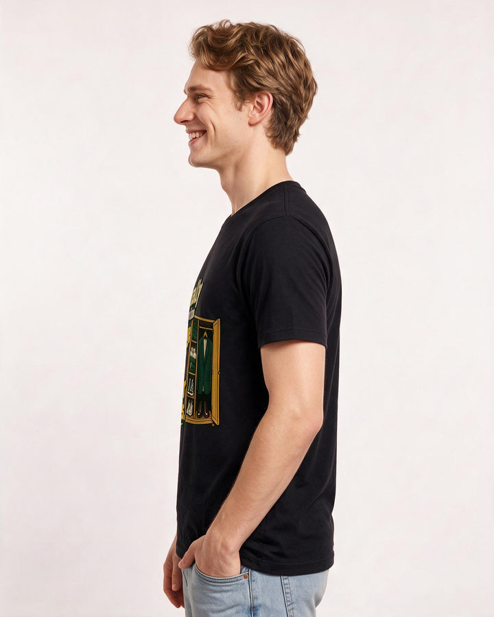Graduation Black T-Shirt for Men – Everyday Expression Graphic Tee product image 2
