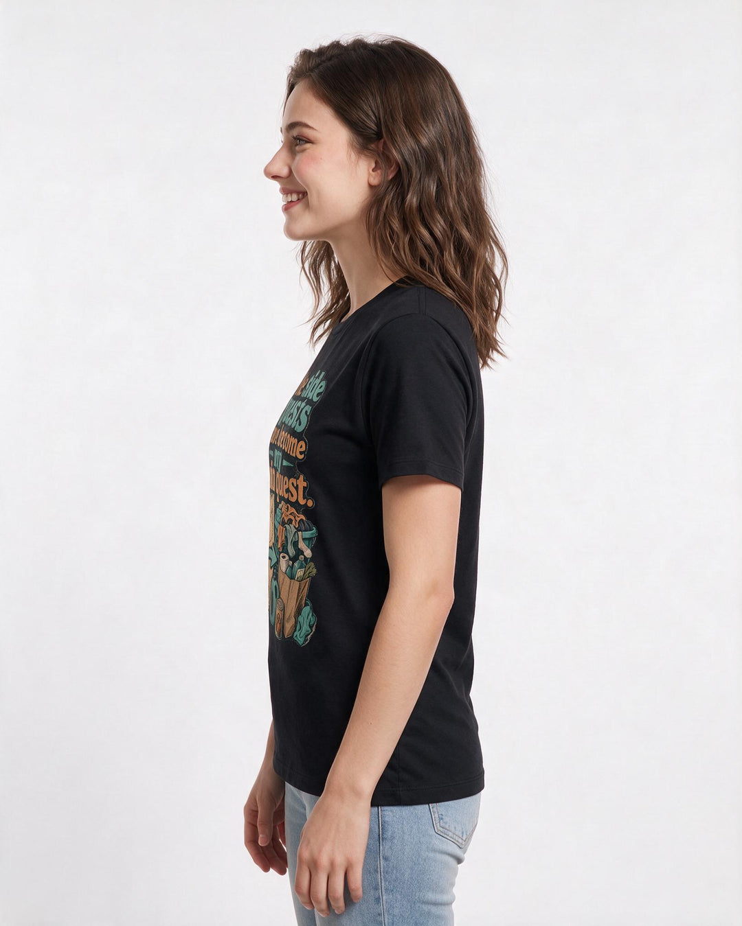 Gaming Black T-Shirt for Women – Game Night Graphic Tee product image 2