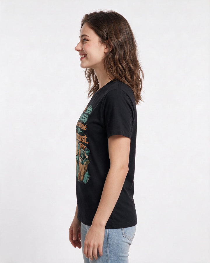 Gaming Black T-Shirt for Women – Game Night Graphic Tee product image 2