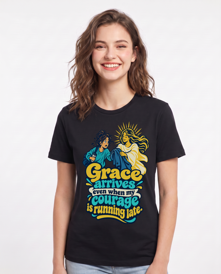 Christian Faith Black T-Shirt for Women – Everyday Expression Graphic Tee product image 3