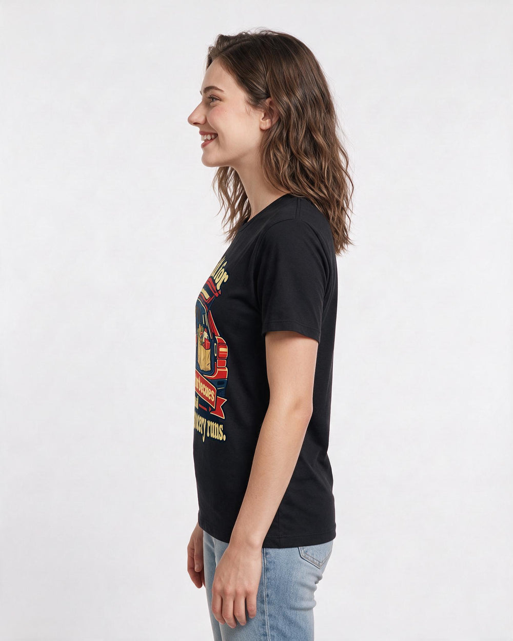 Mom Black T-Shirt for Women – Everyday Expression Graphic Tee product image 2