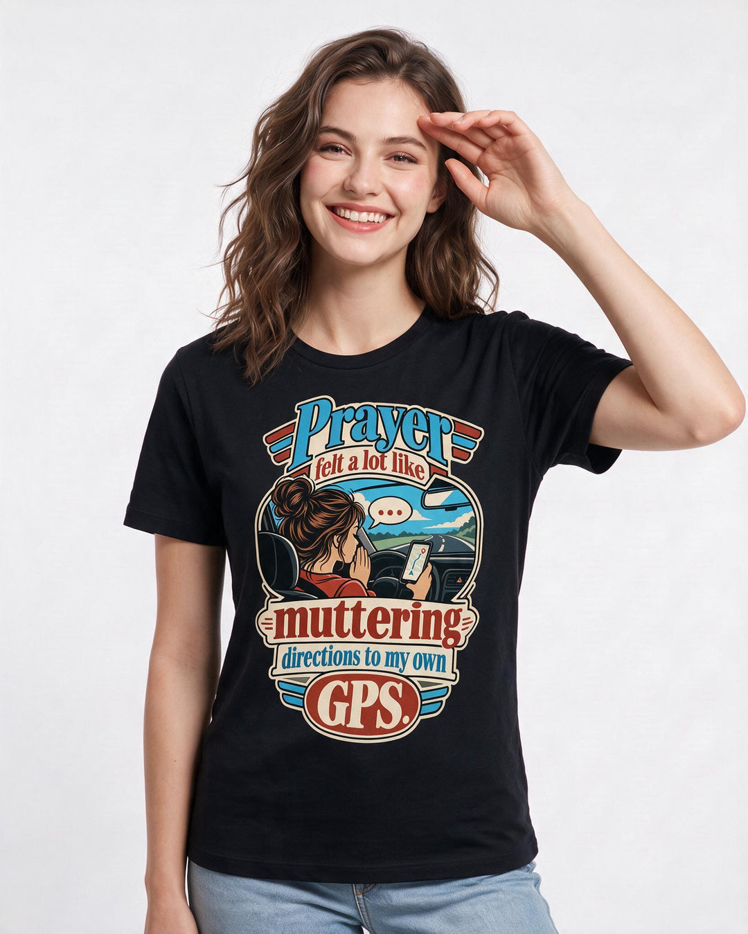 Christian Faith Black T-Shirt for Women – Everyday Expression Graphic Tee product image 1