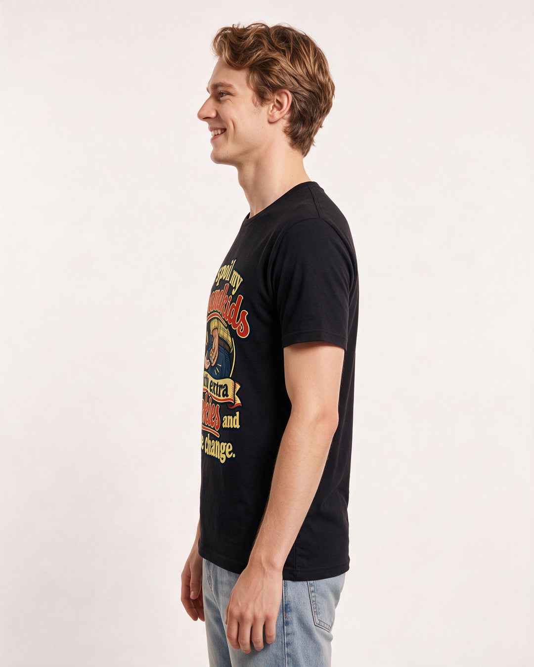 Grandparent Black T-Shirt for Men – Everyday Expression Graphic Tee product image 2