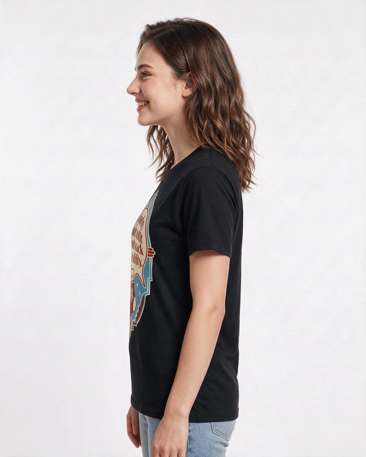 Christmas Women's Black T-Shirt - I planned my holiday outfit around product image 2