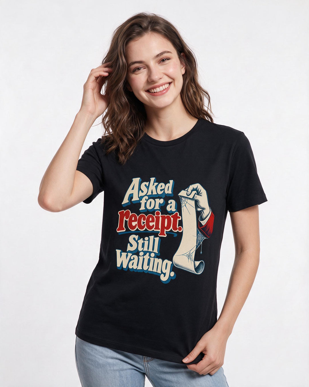 Political Statement Black T-Shirt for Women – Everyday Expression Graphic Tee product image 1