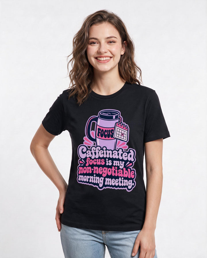 Neurodiversity Black T-Shirt for Women – Everyday Expression Graphic Tee product image 1