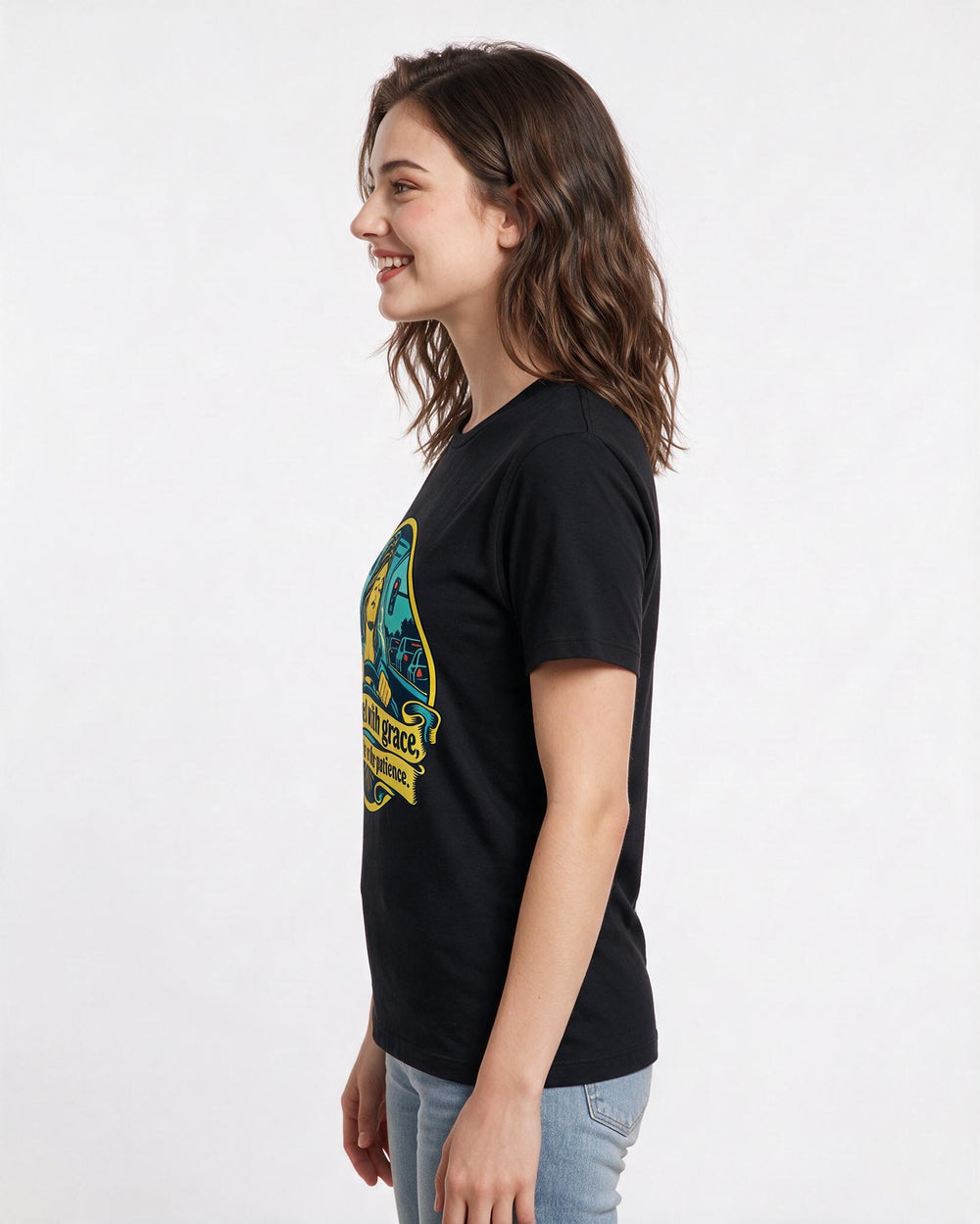 Christian Faith Black T-Shirt for Women – Everyday Expression Graphic Tee product image 2