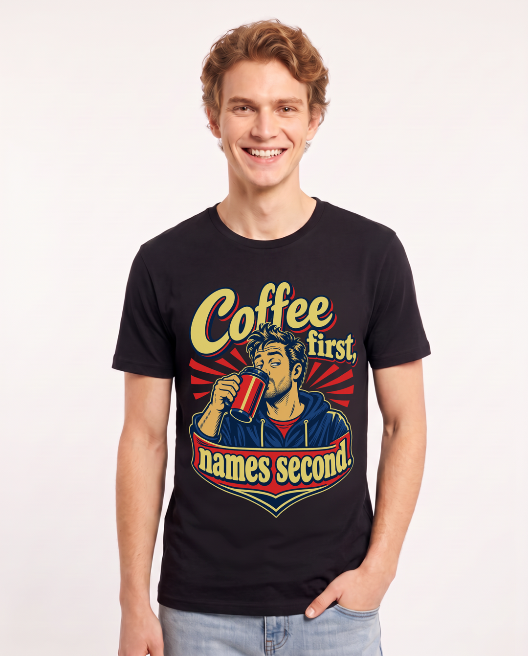 Family Black T-Shirt for Men – Everyday Expression Graphic Tee product image 3