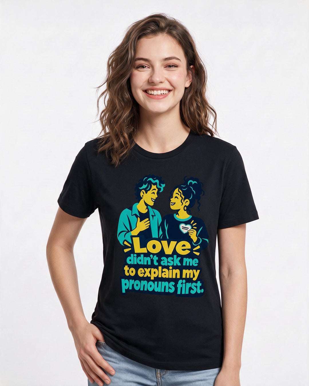 Pride Black T-Shirt for Women – Everyday Expression Graphic Tee product image 1
