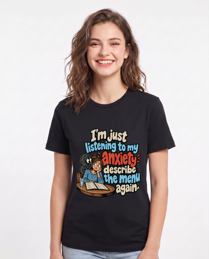 Meme Black T-Shirt for Women – Everyday Expression Graphic Tee product image 3