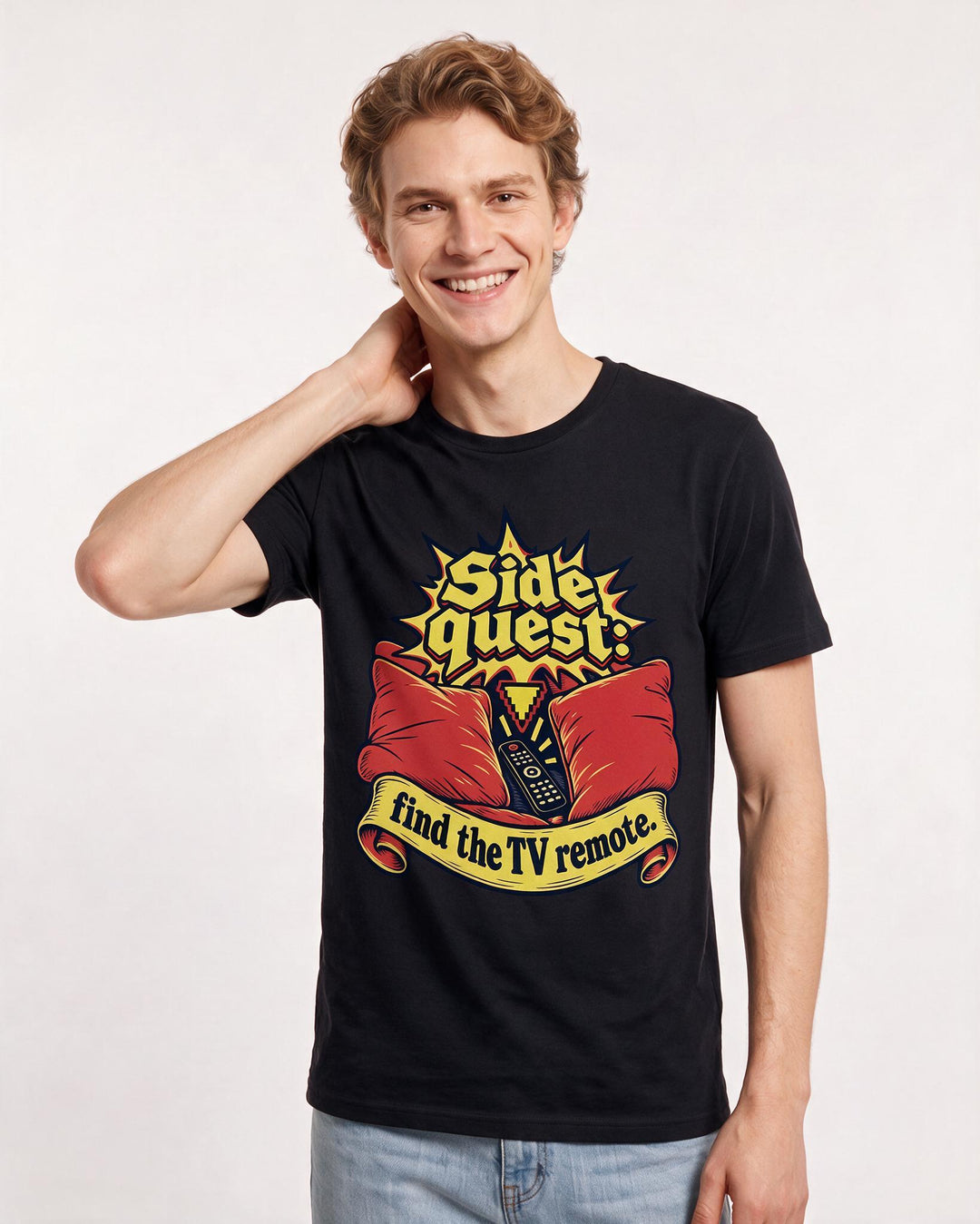 Gaming Black T-Shirt for Men – Game Night Graphic Tee product image 1