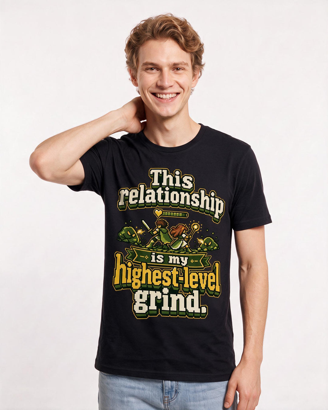 Gaming Black T-Shirt for Men – Game Night Graphic Tee product image 1