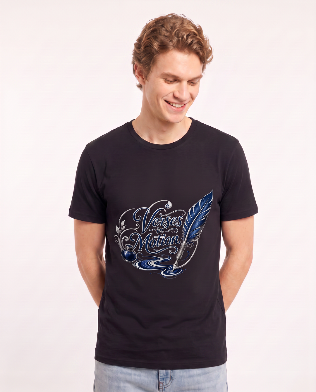 Verses in Motion Men's Black T-Shirt product image 1